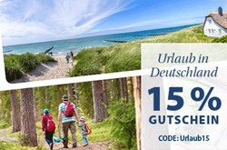 Urlaub in Deutschland 15% Gutschein